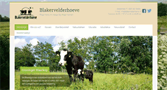 Desktop Screenshot of blakervelderhoeve.nl