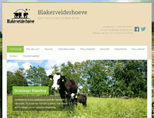 Tablet Screenshot of blakervelderhoeve.nl